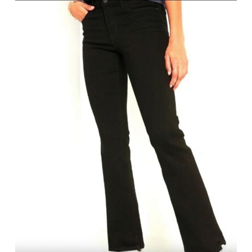 Old Navy Jeans Women's Black Denim Dark Wash Mid Rise Kicker Boot-Cut Size‎ 30